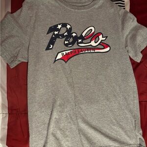 Polo by Ralph Lauren Kids Gray Graphic Tee
